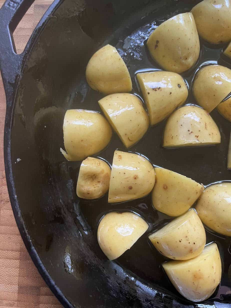Seasonal Recipes Onglet Steak and Potatoes