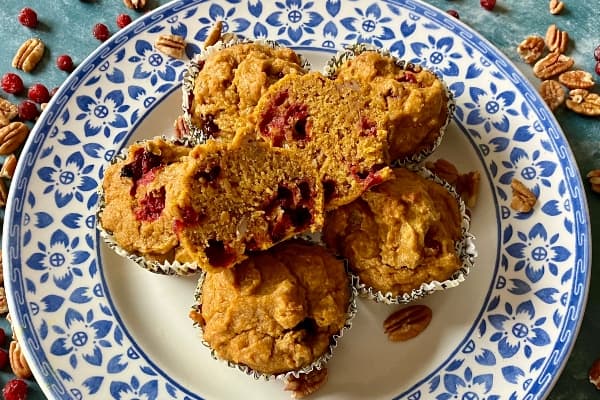 Pumpkin, Pecan and Cranberry Muffins