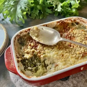 Creamed Kale Gratin